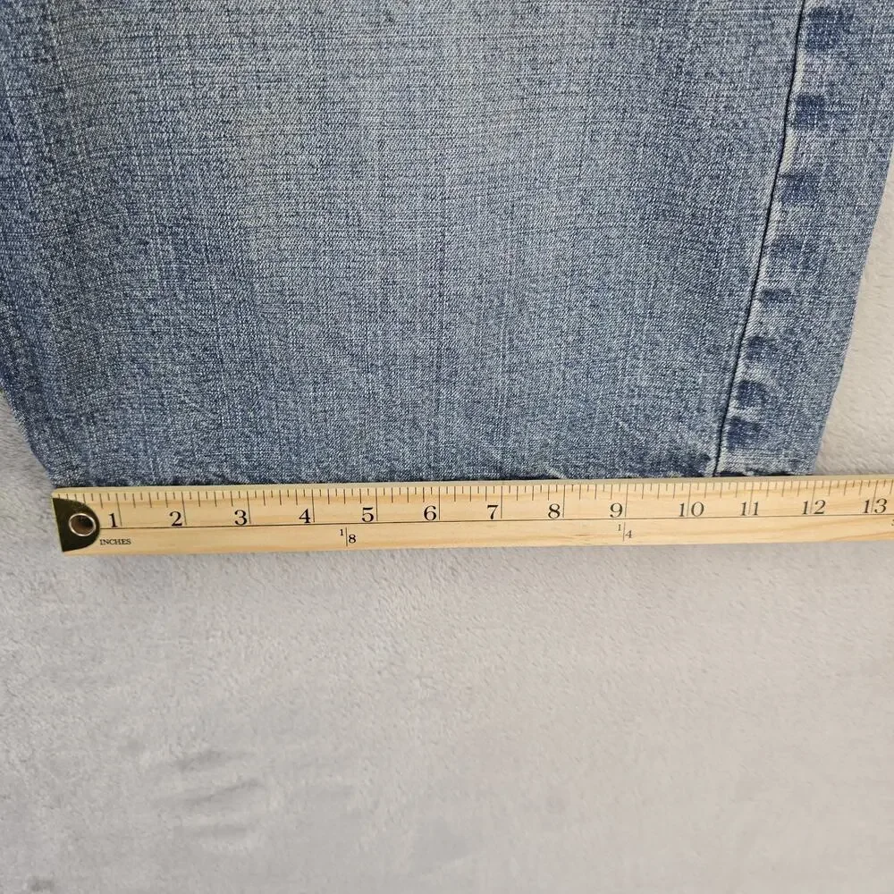 Vintage Anchor Blue Baggy Shorts Mens 34 (Fits 36x12) Blue Denim Jorts Y2K STAIN